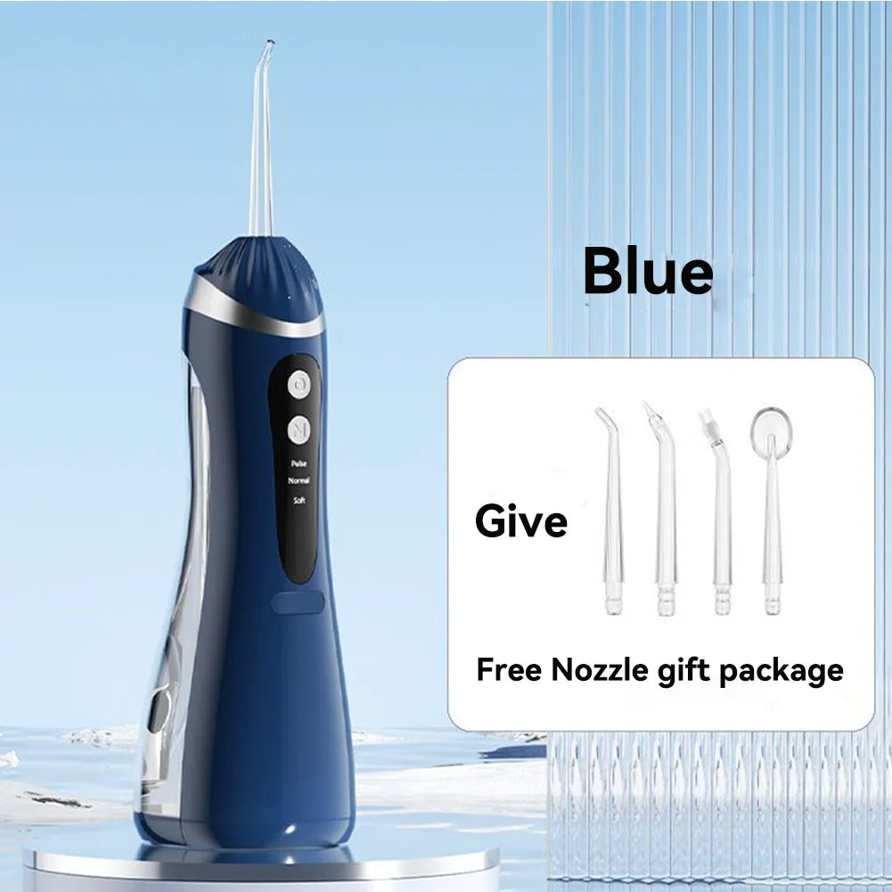 Oral Irrigator 3 Cleaning Modes Portable Rechargeable Waterproof  IP65 Dental Water FlosserTeeth Whitening Jet Floss 200ML Beauty World Shop