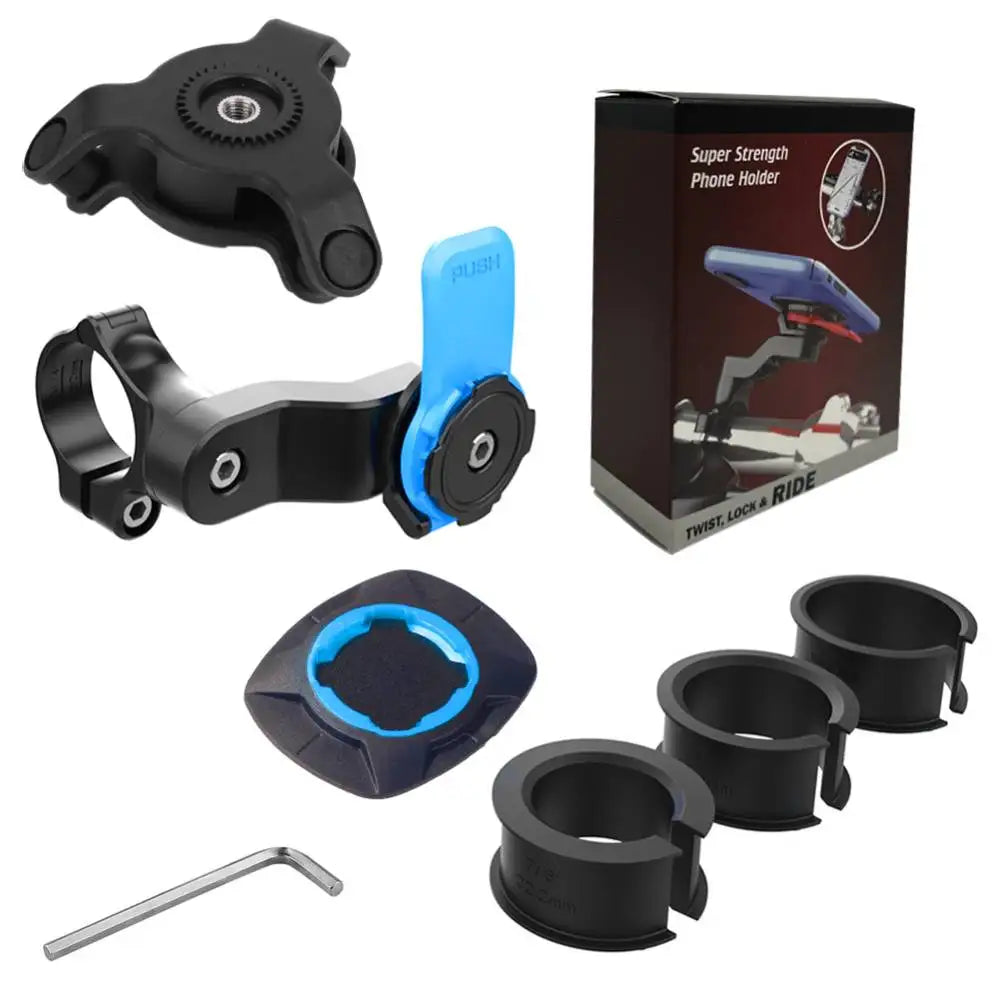 Motorcycle Bike Phone Holder Phone Bracket Vibration Damper Bike Handlebar Navigation Support for 4.7-7.2'' Phone Beauty World Shop