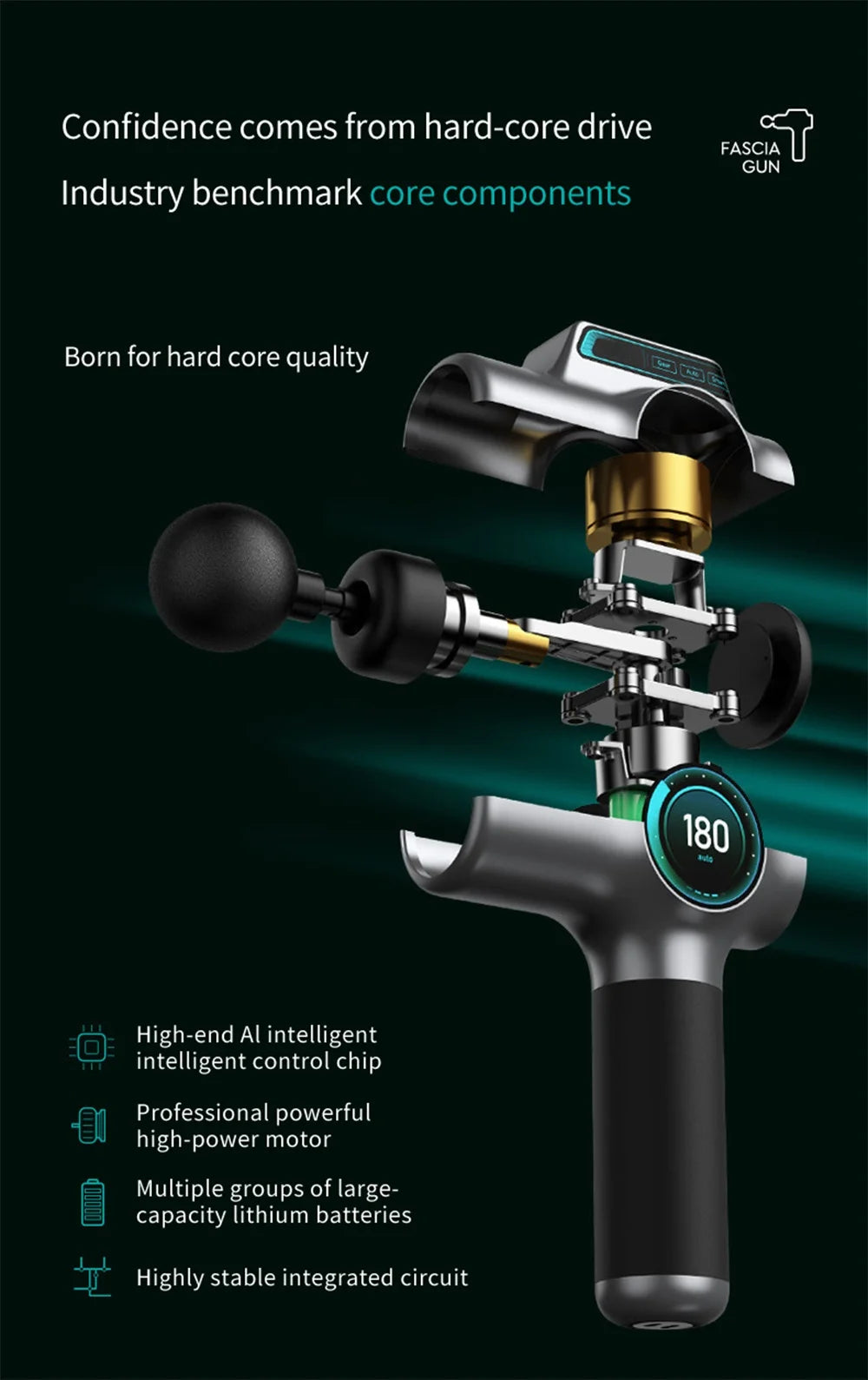99 Speed Professional Muscle Massage Gun Massager Massager for Neck and Back Massage Instrument Dropshipping Fitness Equipment Beauty World Shop