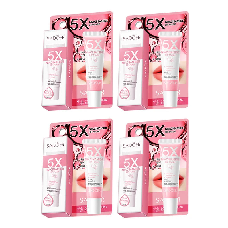 5X Niacinamide Plumping Lip Mask – Intense Hydration & Anti-Dryness for Soft, Pink Lips | Care Chapped Lips Overnig 10g/pc Beauty World Shop