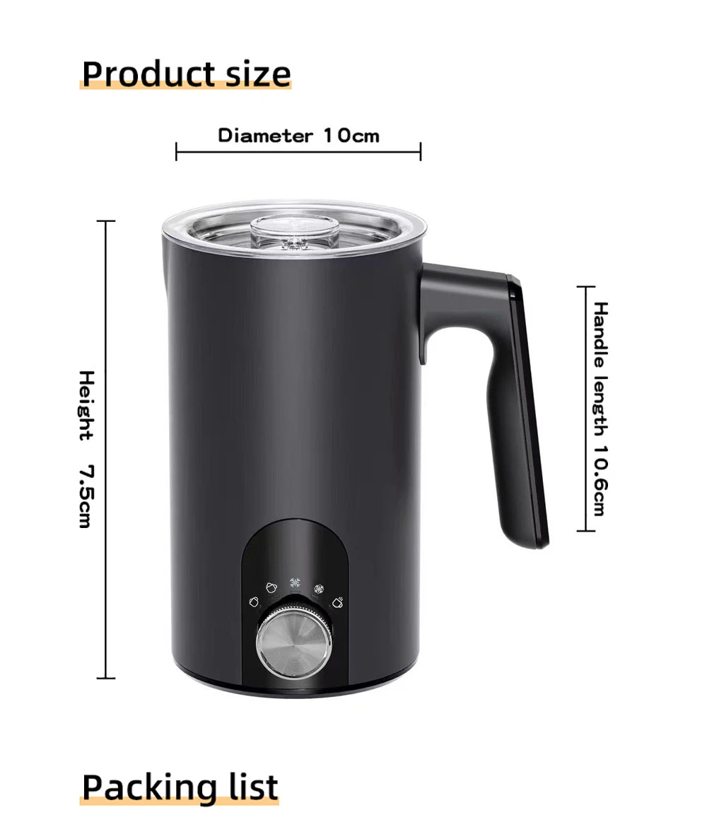 Electric Milk Frother Milk Foam Machine Automatic Milk Foamer for Cappuccino Coffee Latte 5in1 Electric Milk Frother Foam Maker Beauty World Shop