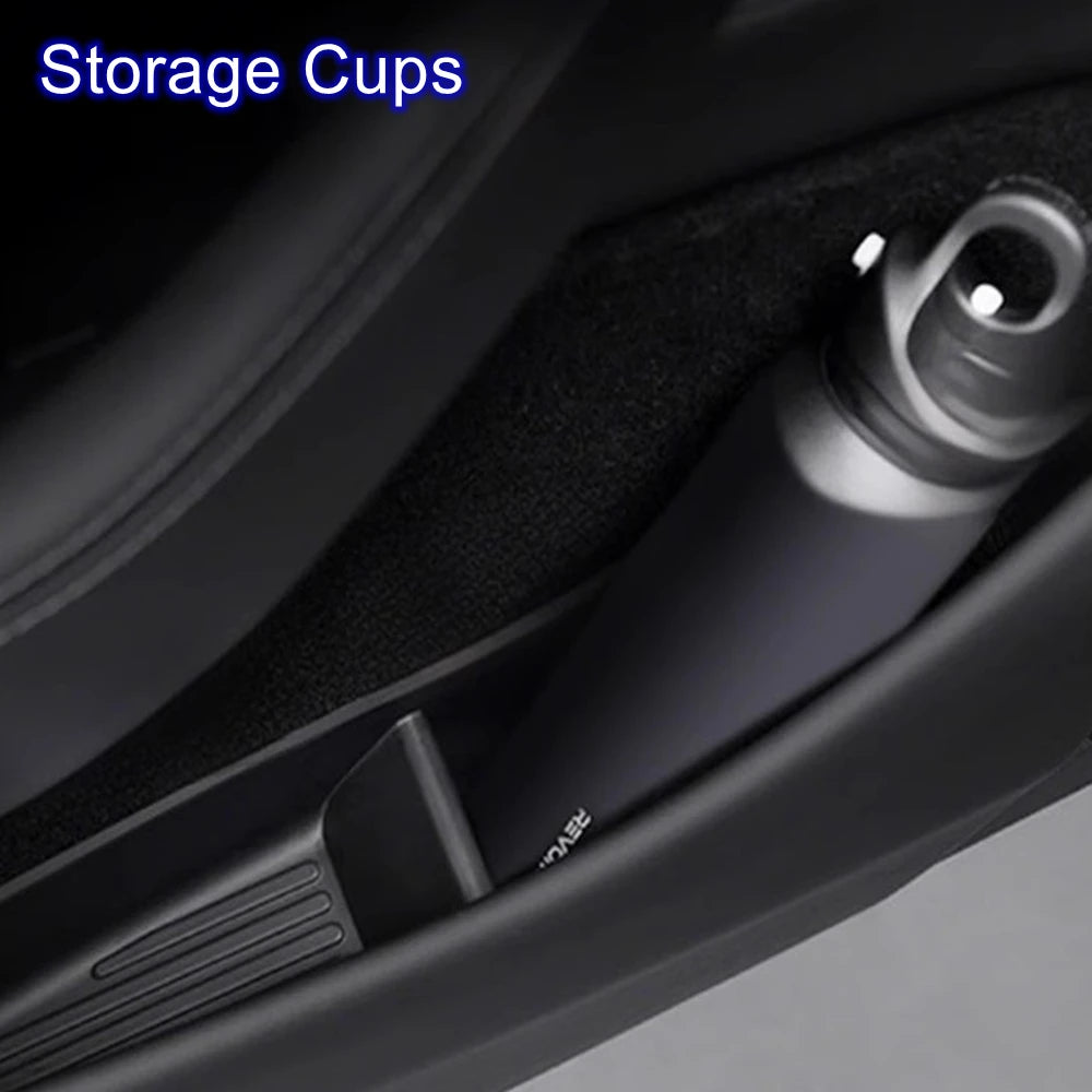 Door Side Storage Box Front Rear Door Handle Armrest Tray Organizer for Tesla Model 3 and Model Y Juniper 2025 Car Accessories Beauty World Shop