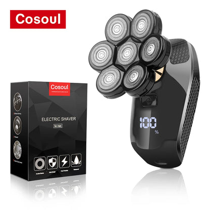 Cosoul Shaver for Men Electric Shaver Powerful Bald Head Shaver Beard Shaving Machine For Men Razor Husband Gift Boyfriend Beauty World Shop