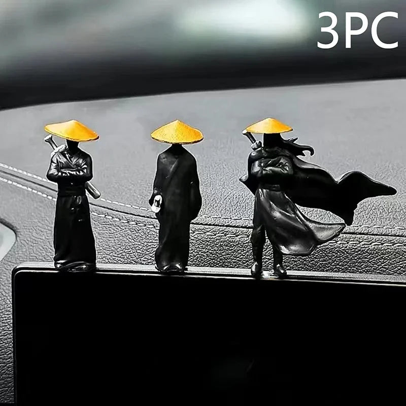 Resin Mini Figurines Decorative 50mm Ancient Sino-Japanese Samurai Warriors Office Cubicle Home Desktop Car Interior Model Gifts Beauty World Shop