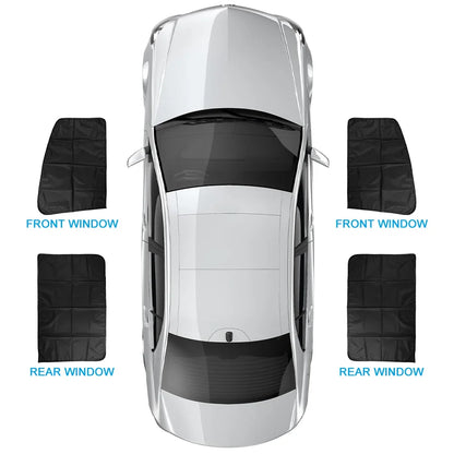 Magnetic Car Sunshade UV Protection Curtains Sun Shield Cover Double Sides Auto Window Sun shade Protector Cover Diy Accessories Beauty World Shop