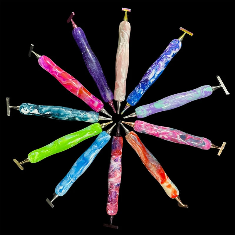 Colorful Diamond Drawing Thread Point Pen Embroidery Threaded Dot Drill Tool Multifunctional Metal Screw Thread Head Accessories Beauty World Shop