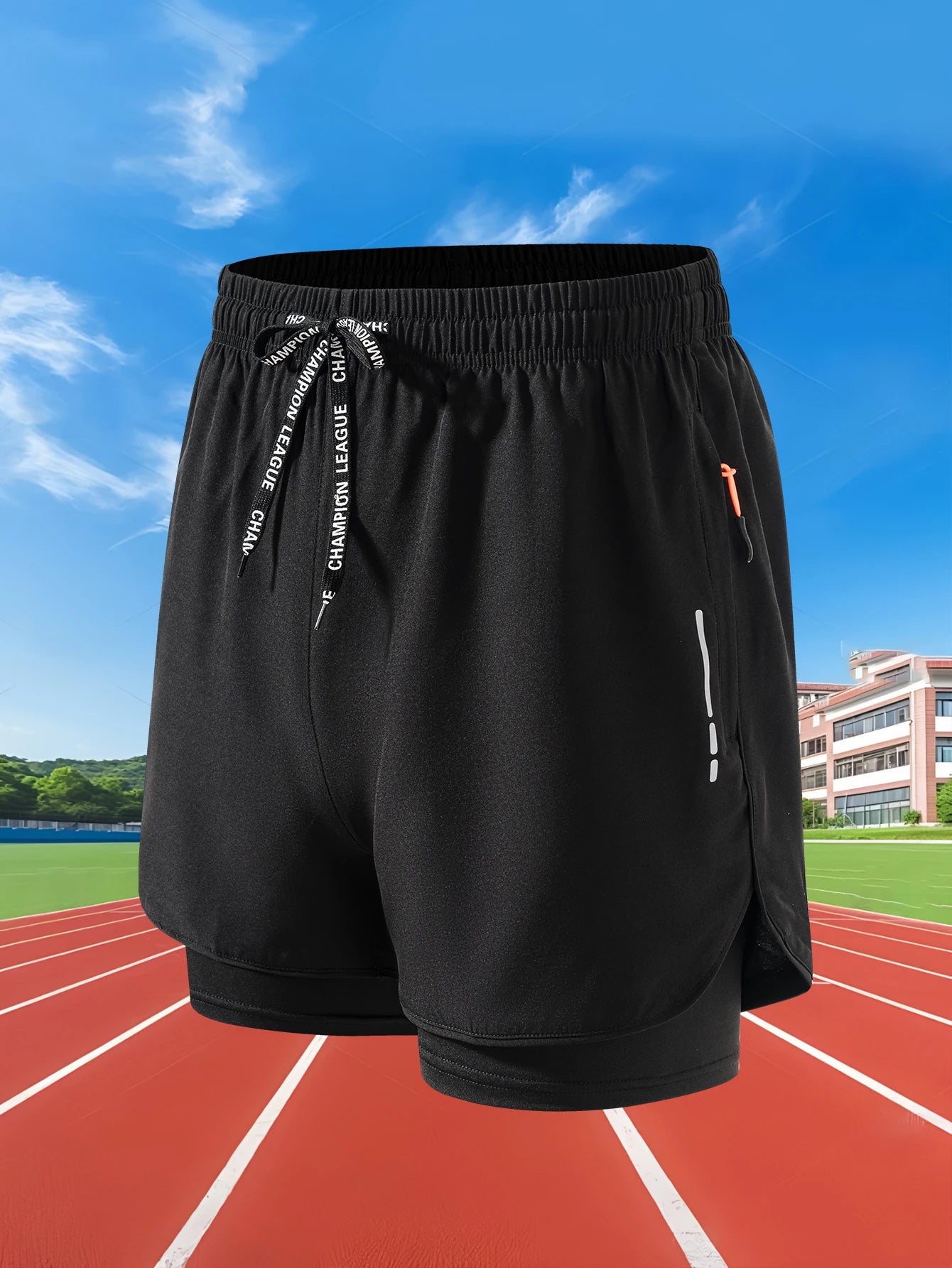 Summer Men Running Shorts Fitness Gym Training 2 in 1 Sports Shorts Quick Dry WorkoutJogging Double Deck Shorts Beauty World Shop