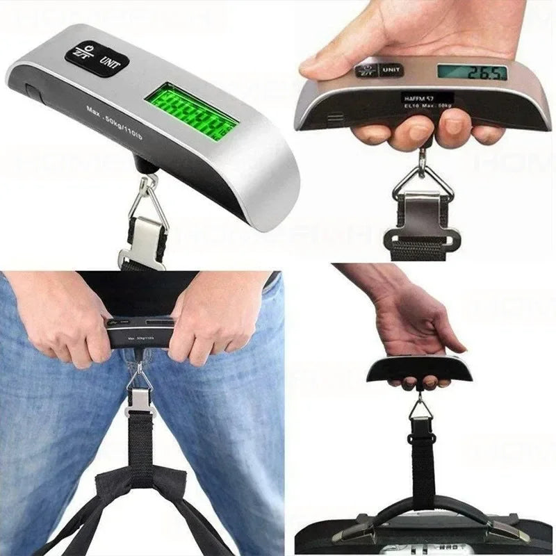 50kg 10g Digital Scale Electronic Balance Kitchen Luggage Hanging Scale Weight Suitcase Travel Scale Baggage Bag Weight Tool Beauty World Shop