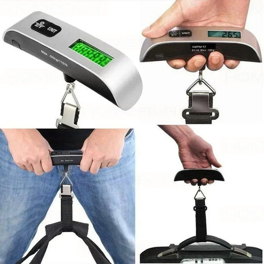 50kg 10g Digital Scale Electronic Balance Kitchen Luggage Hanging Scale Weight Suitcase Travel Scale Baggage Bag Weight Tool Beauty World Shop
