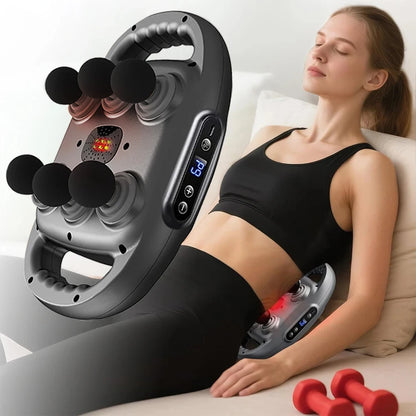 Professional Fascia Massage Gun – 6 Attachments for Muscle Relief in Back Shoulders Waist & Full Body Fascia Massage Beauty World Shop