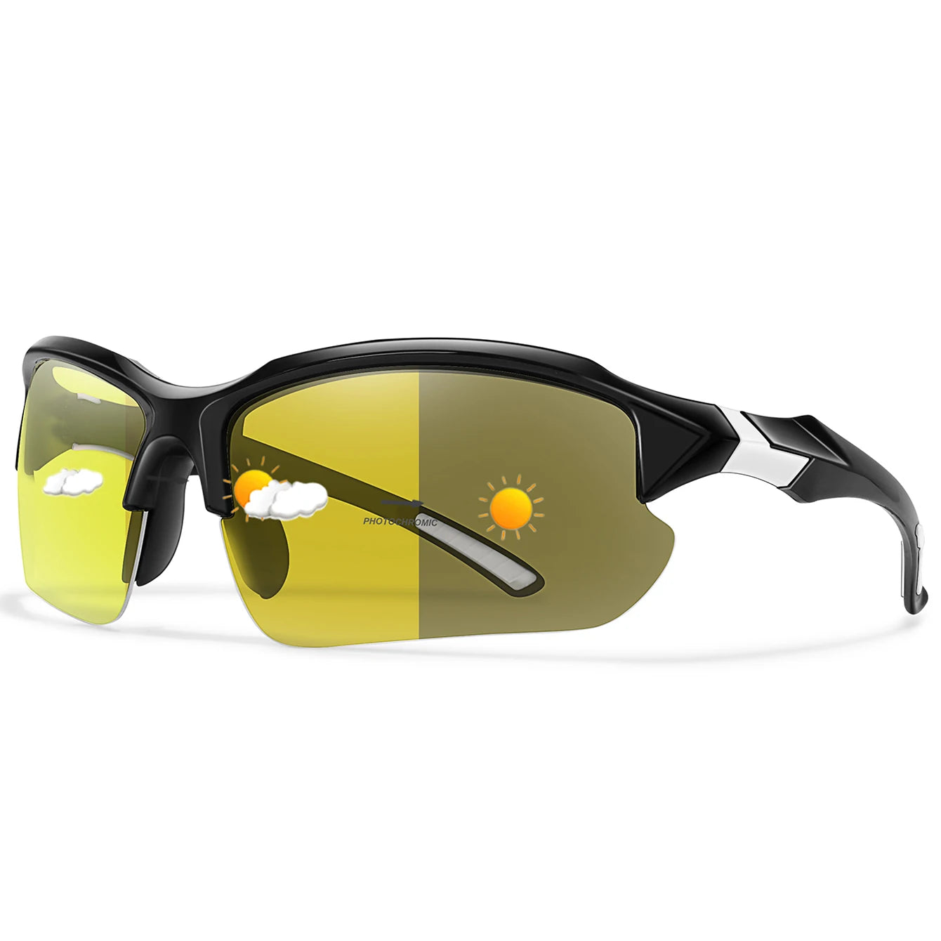 Photochromic Cycling Sunglasses Men Outdoor Sports Tactical Camouflage Goggles Vintage Driving Riding Fishing Windproof Beauty World Shop