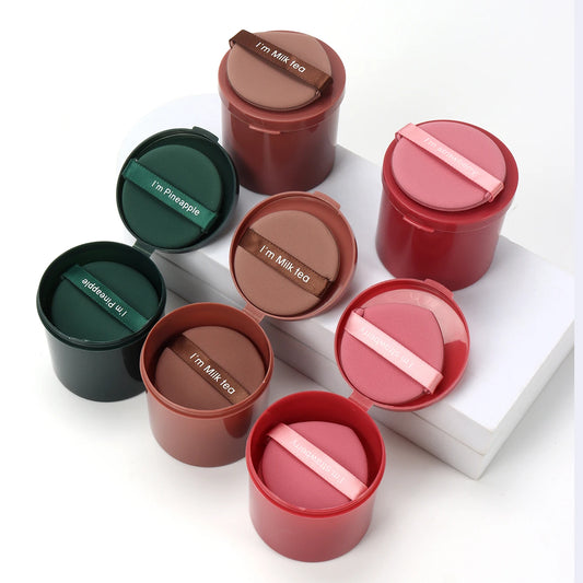 Karsyngirl 7Pcs/Box Strawberry Cosmetic Puff Set Double Side Women Soft Makeup Sponge Beauty Make up Powder Tools Beauty World Shop