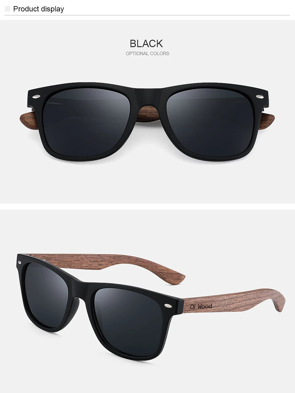 Oi Wood Brand Natural Wooden Sunglasses Men Polarized Fashion Sun Glasses Original Wood Oculos De Sol Masculino New TR90 Frames Beauty World Shop