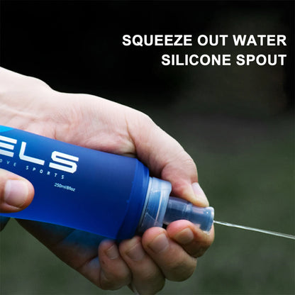 1pc150ml/250ml/500ml Outdoor Collapsible Silicone Bite Size Water Bottle Running Camping Hiking Travel Convenient Water Bottle Beauty World Shop