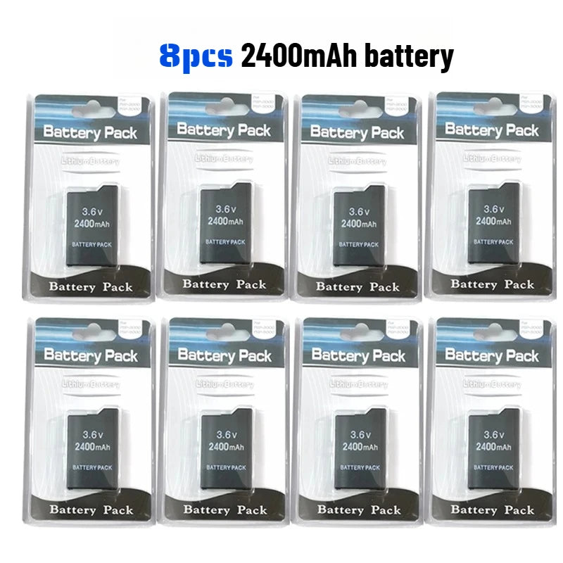 3600mAh for SONY PSP2000 Handheld Game Console Backup Battery Pack 2400mAh for SONY PS Lite PSP-2000 PSP-3000 PSP-3004 Batteries