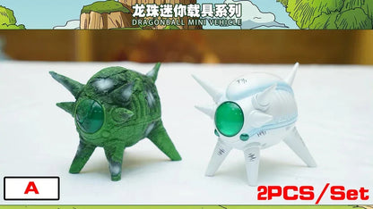 10cm/3.93in Anime Dragon Ball Z 2pcs/set Capsule Spaceship Vegeta Goku space pod Figure PVC Goku Collectible Model Toys Gifts Beauty World Shop
