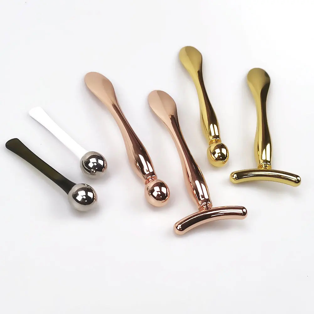 2in 1 Face Eye Massage Stick Eye Cream Applicator for Anti Wrinkle Dark Circles Facial Lifting Mixing Spatulas Scoop Mini Spoon Beauty World Shop