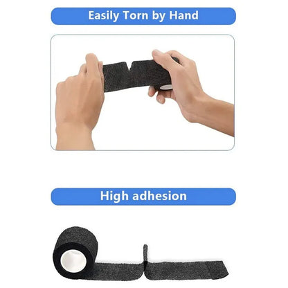 6pcs Self-Adhering Bandage Fixing Bandage Animal Bandage Hand Tearing Waterproof Elastic Bandage for Pets 5 cm X 4.5 M Beauty World Shop