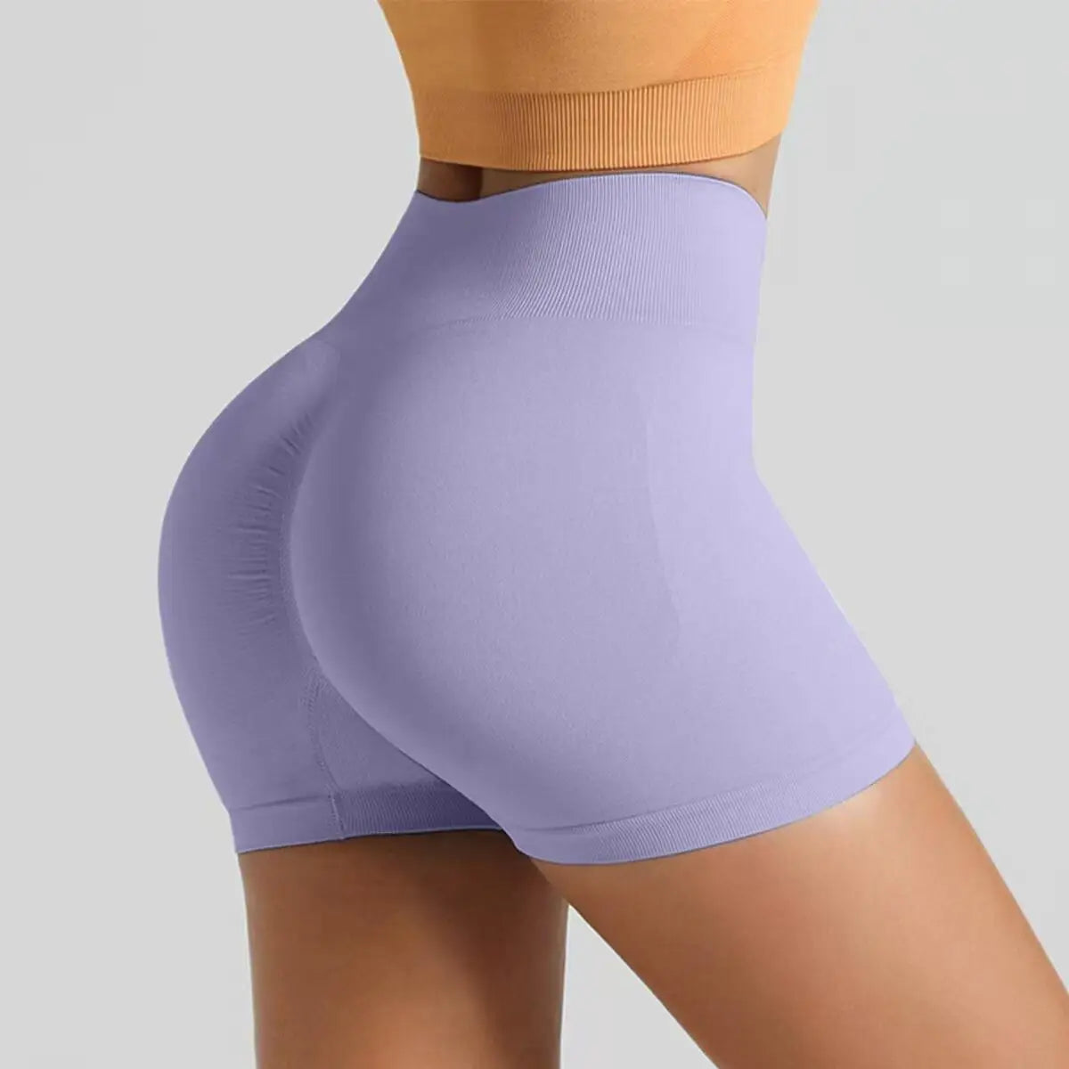women's high-waisted hip-enhancing sport shorts, with waist shaping, slimming effect, quick-drying hip, three-point fit leggings Beauty World Shop