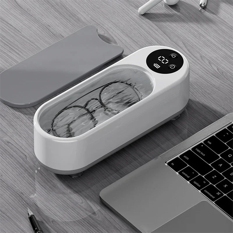 Portable Household Cleaning Machine, 450ml Clean Pod Ultrasonic Cleaner, Jewelry Cleaner Machine for Ring, Glasses, Makeup Brush Beauty World Shop
