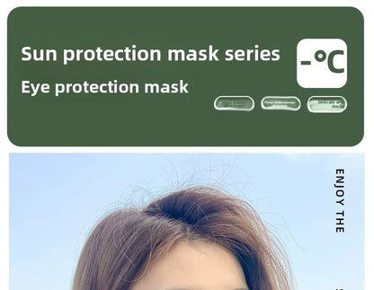 Women Summer UV Protection Neck Scarf Ice Silk Face Mask Cover Outdoor Wrap Cover Sports Cycling Sun Proof Sunscreen Dustproof Beauty World Shop