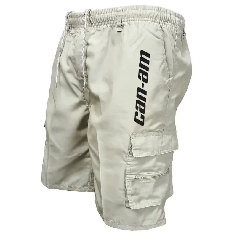 Outdoor shorts, bike shorts with elastic belts, baggy work shorts with multiple pockets, quick-drying printed sweatpants Beauty World Shop