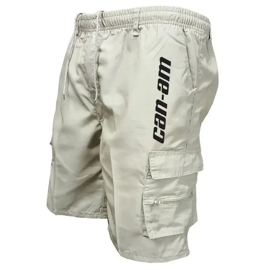 Outdoor shorts, bike shorts with elastic belts, baggy work shorts with multiple pockets, quick-drying printed sweatpants Beauty World Shop