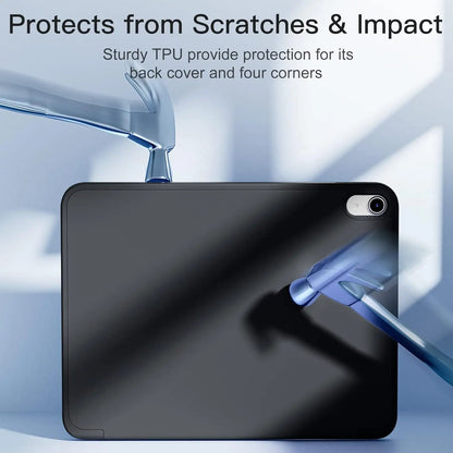 for iPad 5/6/7/8/9/10th gen Compatible with Air 4/5/6/7 Pro 11, three fold stand intelligent protective cover with soft TPU case Beauty World Shop
