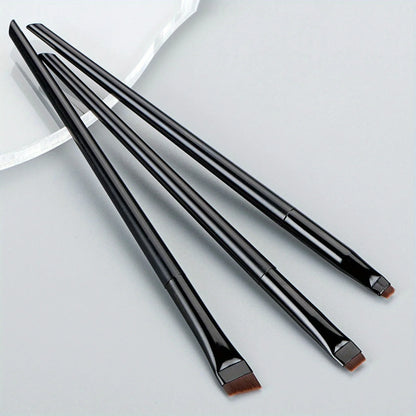 3pcs Makeup Brush Set,Blade eyeliner brush fine oblique head eyebrow brush outline eyeliner ultra-thin eye shadow brush makeup b Beauty World Shop