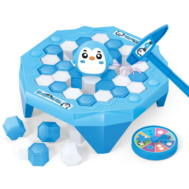 Mini Ice Breaking Penguin Saves Little Penguin Ice Knocking Game Children's Desktop Interactive Competition Parent Child Toys Beauty World Shop