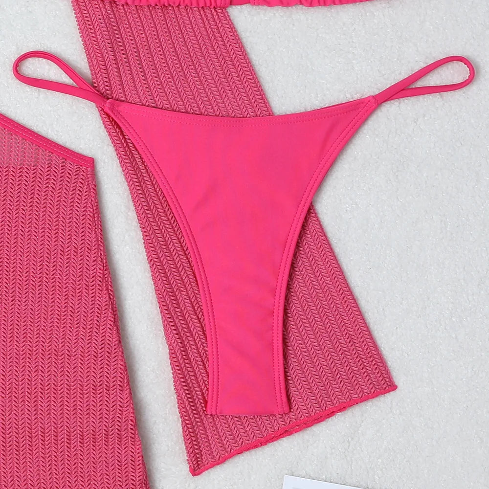 2026 Sexy Bikinis Female Swimsuits Women's Three-Piece Swimwear Beach Swim Wear Bathing Suits Brazilian Bikini Set Pool Bather Beauty World Shop