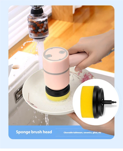 2025 Multi Functional Wireles Electric Cleaning Brush Household Toilet Cleaning Tool Handheld Kitchen Cleaning Brush