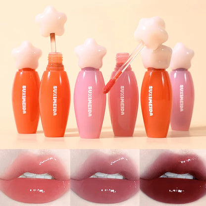Suximei Da Hydrating Lip Lacquer - Glass Jelly Finish, Korean Style, Brightens Complexion Beauty Trend Shop