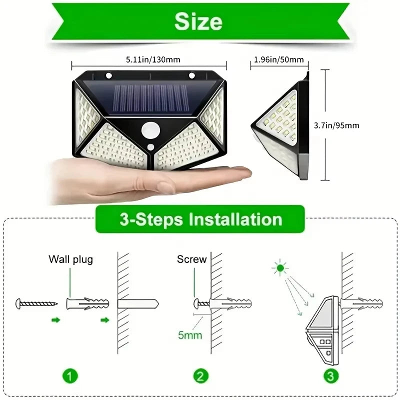 1/2/4Pcs Intelligent Light Controlled LED Solar Lights Waterproof Human Body Sensing Street Light for Outdoor Garden Lighting Beauty World Shop