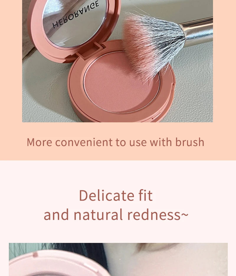 HERORANGE Creamy Blush Soft Matte Natural Color Long Lasting Daily Cheek Makeup For Women Beauty World Shop