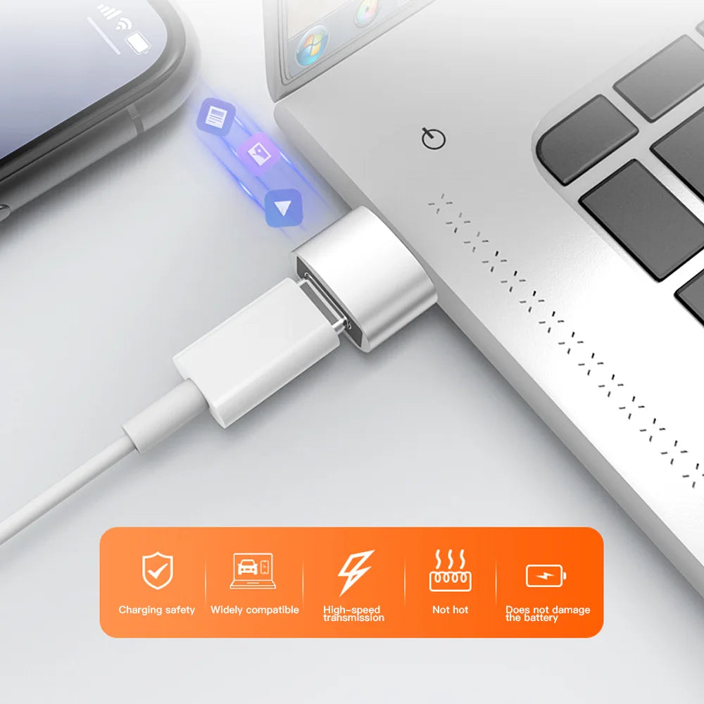 2Pcs USB To Type C OTG Adapter USB USB-C Male To Micro USB Type-c Female Converter For Macbook Samsung S20 USBC OTG Connector Beauty World Shop