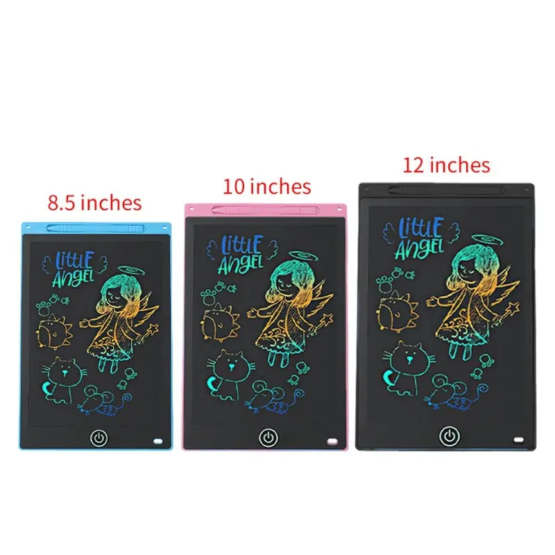 6.5/8.5/10/12 Inch LCD Drawing Tablet for Kids, Rechargeable Erasable Board with Pen, Travel Educational Toy Gift for Boys Girls Beauty Fashion