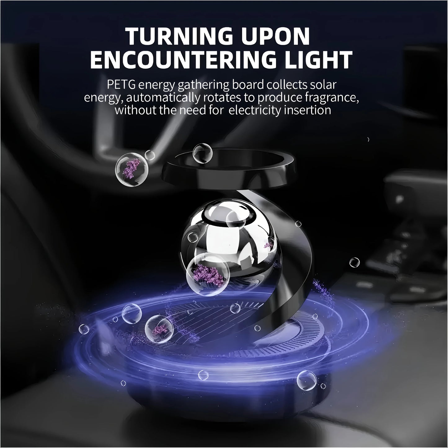 Starry Sky Solar-Powered Car Air Freshener – Long-Lasting Fragrance, Stylish Design, Premium Car Perfume | Ideal Gift & Festive Beauty World Shop