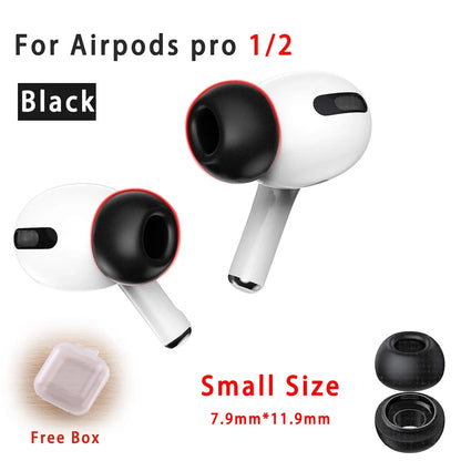 For Airpods Pro 2 Memory Foam Tips Eartips Cover S M L Size For Apple Air Pod Pods Pro 1 Ear Tips Anti Noise Ear Plugs Earbud