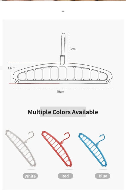 New Clothes Hanger Closet Organizer Space Saving Hanger Multi-port Clothing Rack Plastic Scarf Storage hangers for clothes Beauty World Shop