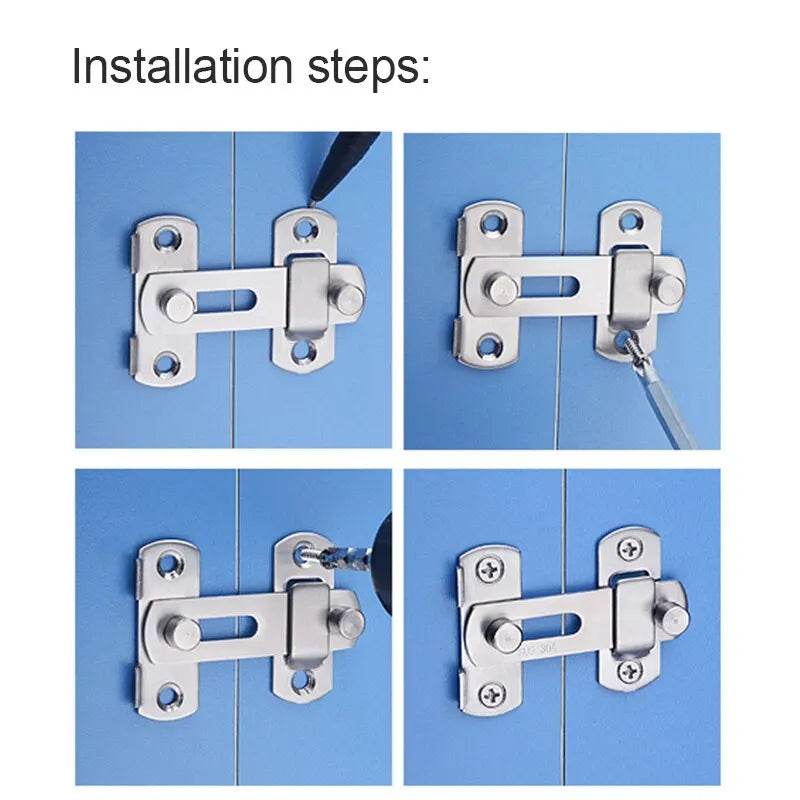Sliding Barn Door Latch Sliding Right Angle Door Latch Door Bolt Wine Cooler Closet Window Door Latch Plug Baby Safety Latch Beauty World Shop