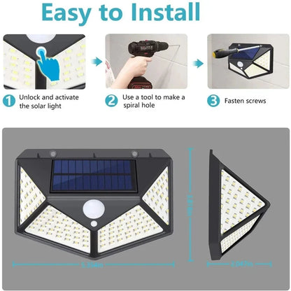 1/2/4Pcs Intelligent Light Controlled LED Solar Lights Waterproof Human Body Sensing Street Light for Outdoor Garden Lighting Beauty World Shop