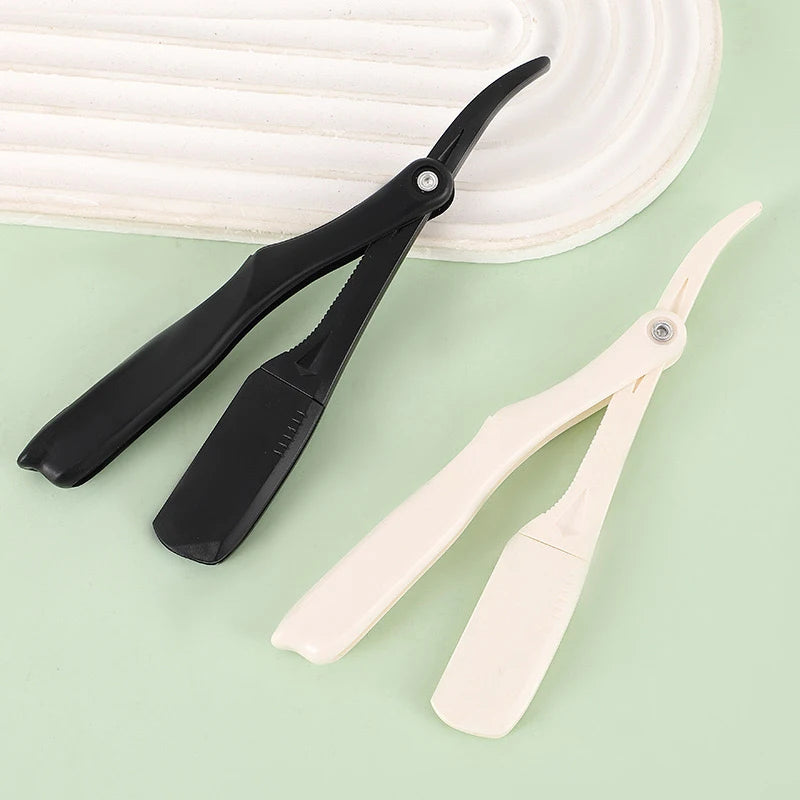 Professional Manual Shaver Straight Edge Plastic Barber Razor Folding Shaving Beard Cutter Straight Razor Wholesale Beauty World Shop