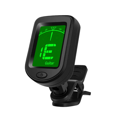 T-02 Guitar Tuner Clip-on Chromatic Digital Tuner LCD Display Mini Tuner String Instrument Accessories for Guitar Ukulele Violin Beauty World Shop