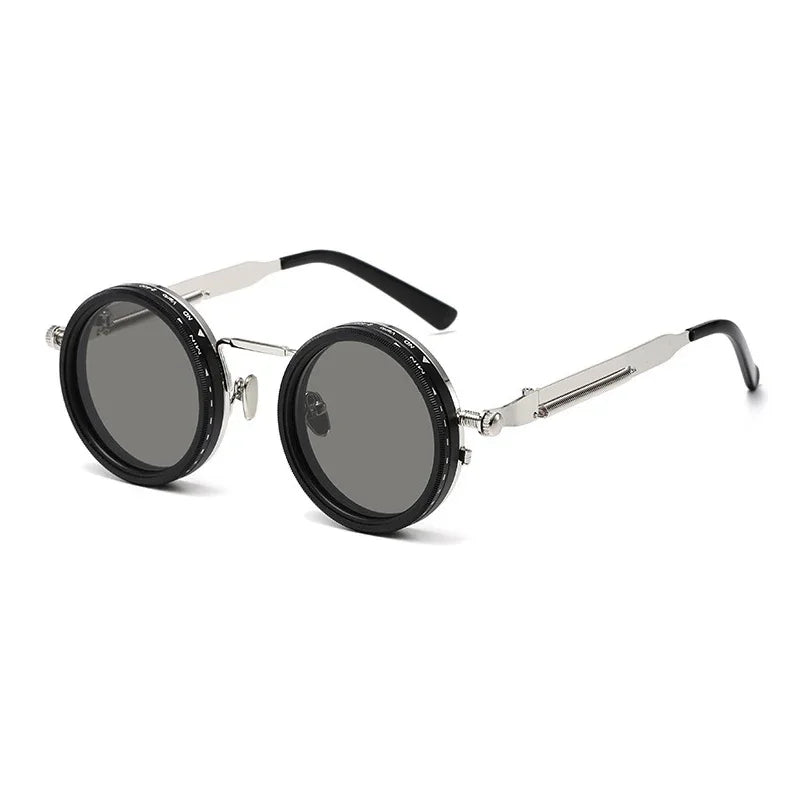 ND Dimming Glasses Polarized Sunglasses Men Women Round Retro Punk Driving Eyeglasses Outdoor Shades UV400 Adjustable Eyewear Beauty World Shop
