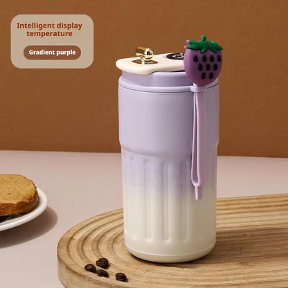 450ML Stainless Steel Thermo Water Bottle LED Temperature Display Coffee Cup Keep Cold and Heat Thermal Mug Travel Vacuum Flask Beauty World Shop