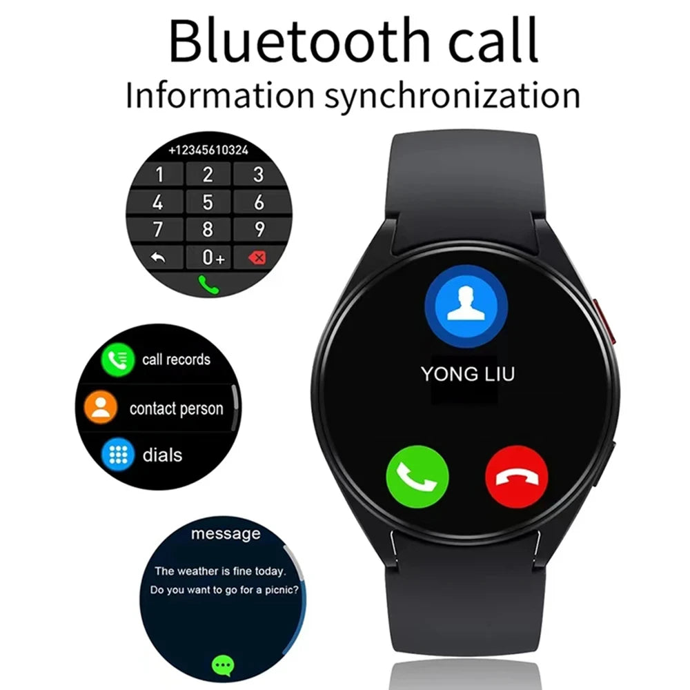 LAXASFIT 2025 New Smart Watch 6 Bluetooth Call Sports Health Monitoring Men Women Smart Watch Gift For Android IOS Beauty World Shop