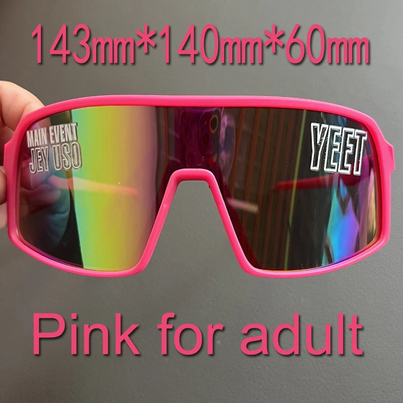 Jey Uso YEET Sunglasses Sports Shades MAIN EVENT Blue Glasses Bloodline USOS RARE Colors Motorcycle Glasses Beauty World Shop