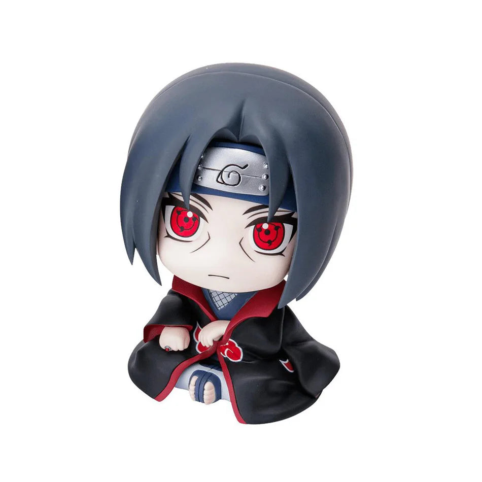 9cm Naruto Anime Figure Naruto Kakashi Action Figure Q Version Kawaii Sasuke Itachi Figurine Car Decoration Collection Model Toy Beauty World Shop