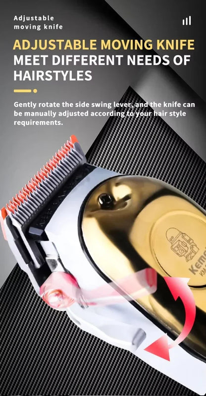 Kemei KM-2628 KM-678 KM-2024 USB Rechargeable Hair Clipper Professional Cordless Men Hair Trimmer Men's Hair Cutting Machine Beauty Trend Shop